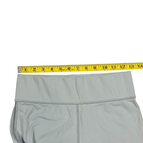 BuffBunny Women’s Gray Leggings Woven Net Sides High Waist Active Pants M - Picture 7 of 10